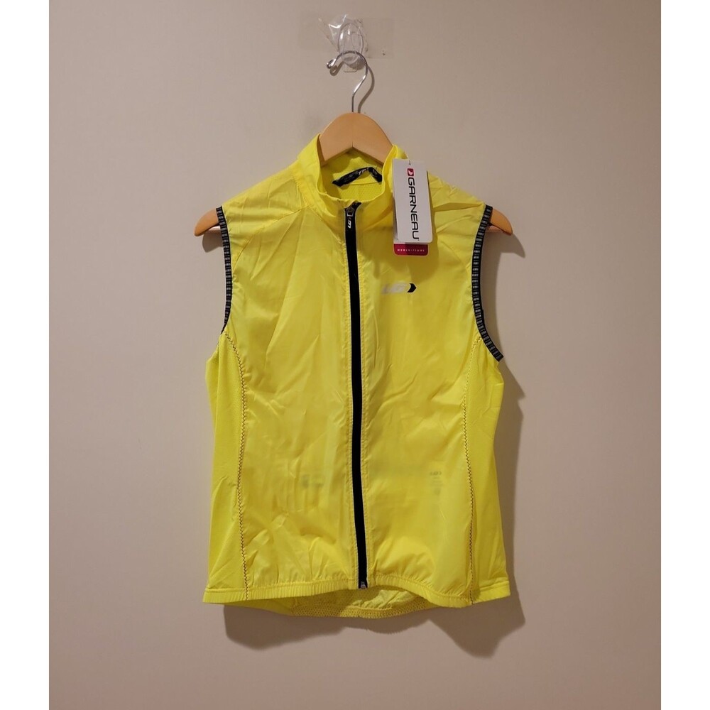 NWT Louis Garneau Womens Nova 2 Cycling Vest XL Neon Yellow Full Zip Sports